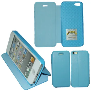VOLTE-TEL ΘΗΚΗ IPHONE SE/5/5S PU LEATHER FOLIO-STAND LIGHT BLUE