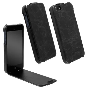 KRUSELL VINTAGE ΘΗΚΗ IPHONE SE/5S LEATHER SLIMCOVER TUMBA BLACK