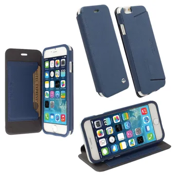 VOLTE-TEL ΘΗΚΗ ALCATEL POP C5 5036 LINE LEATHER-TPU BOOK STAND WHITE