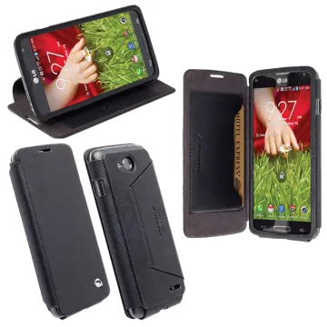 VOLTE-TEL ΘΗΚΗ LG L90 D405 LINE LEATHER-TPU BOOK STAND WHITE