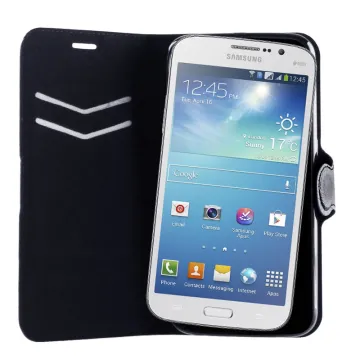 VOLTE-TEL ΘΗΚΗ SAMSUNG MEGA 2 G750F LINE LEATHER-TPU BOOK STAND BLACK