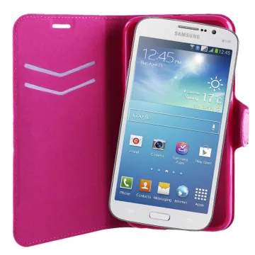 VOLTE-TEL ΘΗΚΗ SAMSUNG MEGA 2 G750F LINE LEATHER-TPU BOOK STAND PINK
