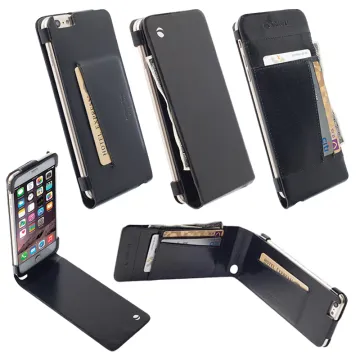 KRUSELL ΘΗΚΗ IPHONE 6S PLUS/6 5.5in LEATHER WALLET CASE KALMAR BLACK