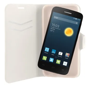 VOLTE-TEL ΘΗΚΗ LENOVO A859 PU LEATHER BOOK-STAND WHITE