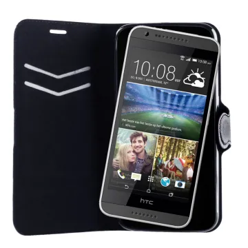 VOLTE-TEL ΘΗΚΗ HTC DESIRE 620 LINE LEATHER-TPU BOOK STAND BLACK