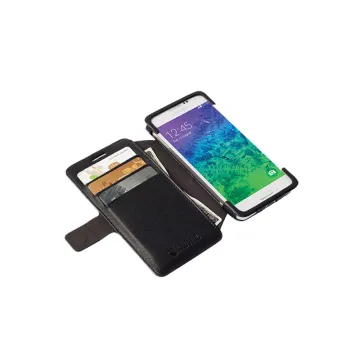 VOLTE-TEL ΘΗΚΗ MOTOROLA MOTO X XT1095 LINE LEATHER-TPU BOOK STAND BLACK