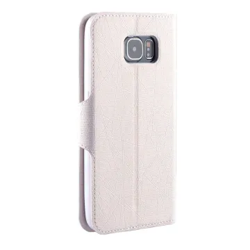 VOLTE-TEL ΘΗΚΗ SAMSUNG S6 G920 LINE LEATHER-TPU BOOK STAND WHITE