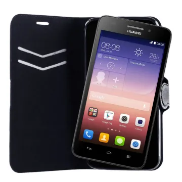 VOLTE-TEL ΘΗΚΗ HUAWEI G620/HONOR 4 PLAY LINE LEATHER-TPU BOOK STAND BLACK