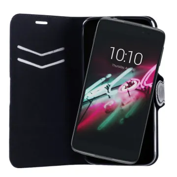 VOLTE-TEL ΘΗΚΗ SONY XPERIA M4 AQUA LINE LEATHER-TPU BOOK STAND BLACK