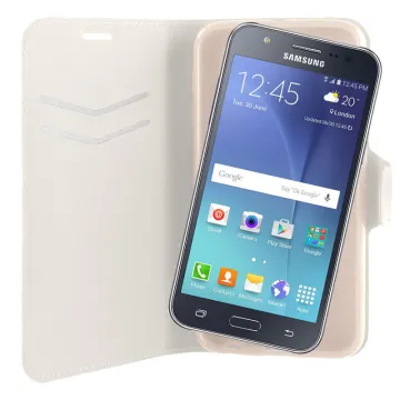 VOLTE-TEL ΘΗΚΗ SAMSUNG J5 J500 LINE LEATHER-TPU BOOK STAND WHITE
