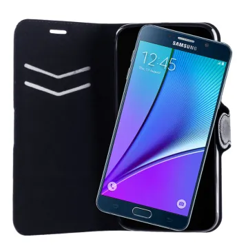 VOLTE-TEL ΘΗΚΗ SAMSUNG NOTE 5 N920 LINE LEATHER-TPU BOOK STAND BLACK