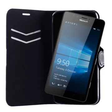 VOLTE-TEL ΘΗΚΗ MICROSOFT LUMIA 950 LINE LEATHER-TPU BOOK STAND BLACK