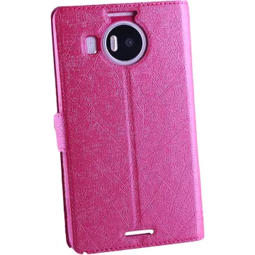 VOLTE-TEL ΘΗΚΗ MICROSOFT LUMIA 950 XL LINE LEATHER-TPU BOOK STAND PINK
