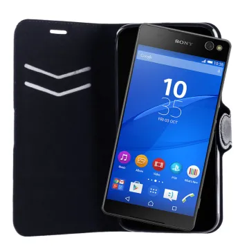 VOLTE-TEL ΘΗΚΗ SONY XPERIA C5 ULTRA E5506 LINE LEATHER-TPU BOOK STAND BLACK