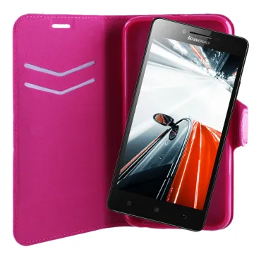 VOLTE-TEL ΘΗΚΗ LENOVO A6000/A6010 LINE LEATHER-TPU BOOK STAND PINK