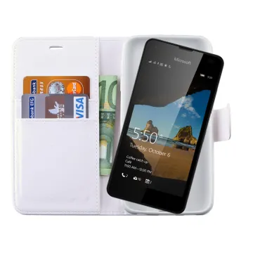 VOLTE-TEL ΘΗΚΗ MICROSOFT LUMIA 550 LEATHER-TPU BOOK STAND WHITE