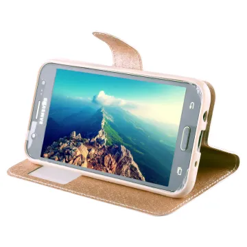 VOLTE-TEL ΘΗΚΗ HUAWEI MATE 8 LEATHER GOLD-TPU BOOK STAND