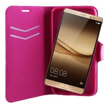 VOLTE-TEL ΘΗΚΗ HUAWEI MATE 8 LINE LEATHER-TPU BOOK STAND PINK