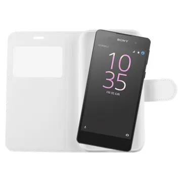 VOLTE-TEL ΘΗΚΗ SONY XPERIA E5 F3311 LEATHER-TPU VIEW BOOK STAND WHITE