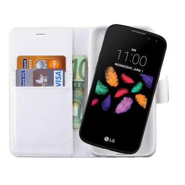 VOLTE-TEL ΘΗΚΗ LG K3 K100 LEATHER-TPU BOOK STAND WHITE