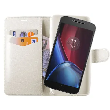 VOLTE-TEL ΘΗΚΗ MOTOROLA MOTO G4 PLUS SILK LEATHER-TPU BOOK STAND PINK
