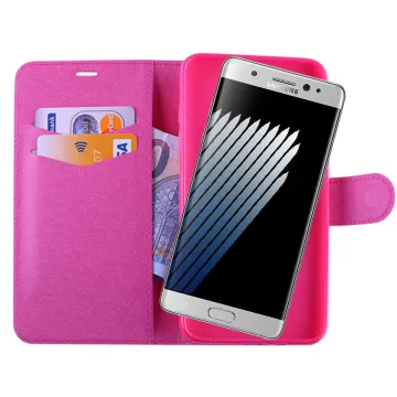 VOLTE-TEL ΘΗΚΗ SAMSUNG NOTE FE SILK LEATHER-TPU BOOK STAND PINK