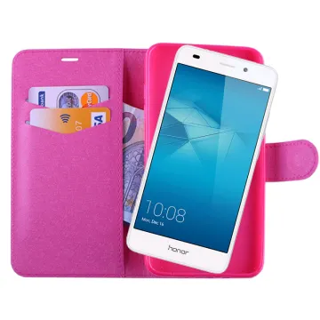 VOLTE-TEL ΘΗΚΗ HONOR 5C/7 LITE SILK LEATHER-TPU BOOK STAND PINK