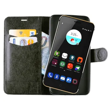 VOLTE-TEL ΘΗΚΗ ZTE BLADE V7 SILK LEATHER-TPU BOOK STAND BLACK