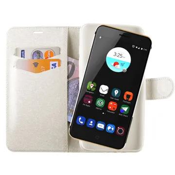 VOLTE-TEL ΘΗΚΗ ZTE BLADE V7 SILK LEATHER-TPU BOOK STAND WHITE