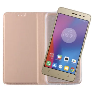 VOLTE-TEL MAGNET BOOK STAND ΘΗΚΗ LENOVO K6 5.0in GOLD