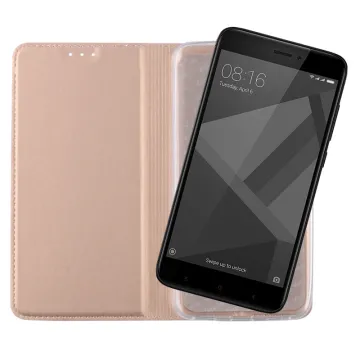 VOLTE-TEL MAGNET BOOK STAND ΘΗΚΗ XIAOMI REDMI 4X 5.0in GOLD