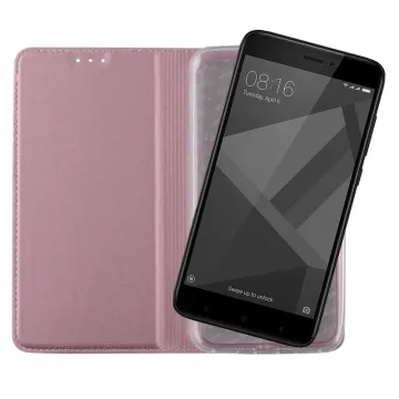 VOLTE-TEL MAGNET BOOK STAND ΘΗΚΗ XIAOMI REDMI 4X 5.0in ROSE-GOLD