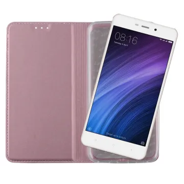 VOLTE-TEL MAGNET BOOK STAND ΘΗΚΗ XIAOMI REDMI 4A 5.0in ROSE-GOLD