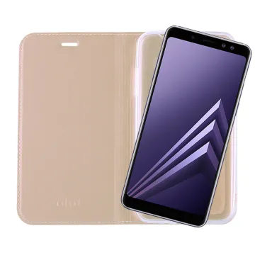 IDOL 1991 ΘΗΚΗ SAMSUNG A8 2018 A530 PRIME MAGNET BOOK STAND GOLD