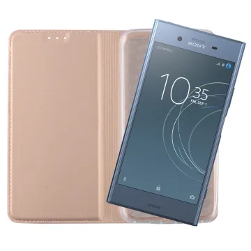 VOLTE-TEL MAGNET BOOK STAND ΘΗΚΗ SONY XPERIA XZ1 5.2in GOLD