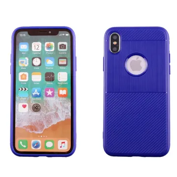 IDOL 1991 CARBON TPU ΘΗΚΗ IPHONE XS/X 5.8in BLUE