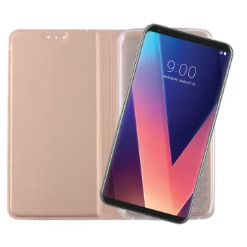 VOLTE-TEL MAGNET BOOK STAND ΘΗΚΗ LG THINQ V30S 6.0in GOLD