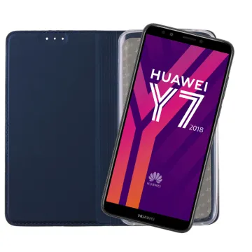 VOLTE-TEL MAGNET BOOK STAND ΘΗΚΗ HUAWEI Y7 2018/Y7 PRIME 2018/HONOR 7C 5.99in DARK BLUE