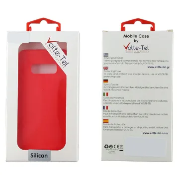 VOLTE-TEL SILICON TPU ΘΗΚΗ SAMSUNG A8 2018 A530 5.6in CAMERA GUARD RED