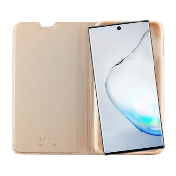 IDOL 1991 PRIME MAGNET BOOK STAND ΘΗΚΗ SAMSUNG NOTE 10 PLUS N975F 6.8in GOLD