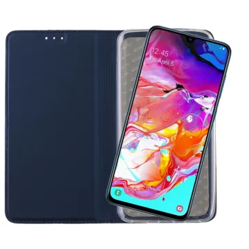 VOLTE-TEL MAGNET BOOK STAND ΘΗΚΗ SAMSUNG A70 2019 A705 6.7in DARK BLUE