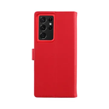 VOLTE-TEL ALLURE ΘΗΚΗ SAMSUNG S21 ULTRA 5G G998 6.8in MAGNET BOOK STAND CLIP RED
