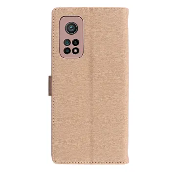 VOLTE-TEL ALLURE ΘΗΚΗ XIAOMI MI 10T 5G/MI 10T PRO 5G 6.67in MAGNET BOOK STAND CLIP GOLD