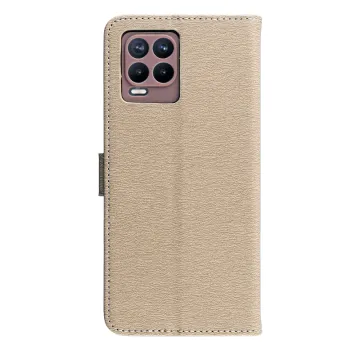 VOLTE-TEL ALLURE ΘΗΚΗ REALME 8 PRO 6.4in MAGNET BOOK STAND CLIP GOLD