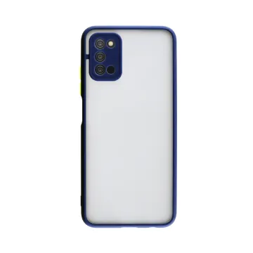 LIME HARDSHELL FUSION ΘΗΚΗ SAMSUNG A03s A037 6.5in FULL CAMERA PROTECTION BLUE WITH YELLOW KEYS