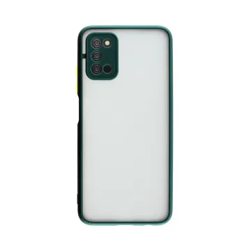 LIME HARDSHELL FUSION ΘΗΚΗ SAMSUNG A03s A037 6.5in FULL CAMERA PROTECTION DARK GREEN WITH YELLOW KEYS