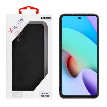 VOLTE-TEL CARBON ΘΗΚΗ XIAOMI REDMI 10/REDMI 10 2022 6.5in CAMERA PROTECTIVE BLACK