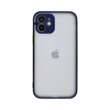 LIME HARDSHELL FUSION ΘΗΚΗ IPHONE 12 6.1in FULL CAMERA PROTECTION BLUE WITH YELLOW KEYS