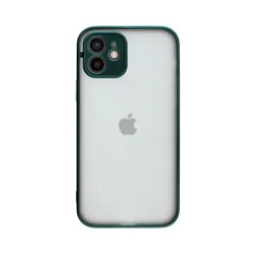 LIME HARDSHELL FUSION ΘΗΚΗ IPHONE 12 6.1in FULL CAMERA PROTECTION DARK GREEN WITH YELLOW KEYS