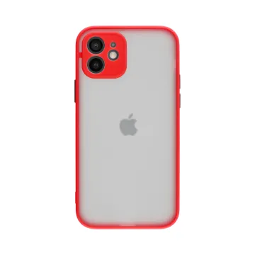 LIME HARDSHELL FUSION ΘΗΚΗ IPHONE 12 6.1in FULL CAMERA PROTECTION RED WITH BLACK KEYS
